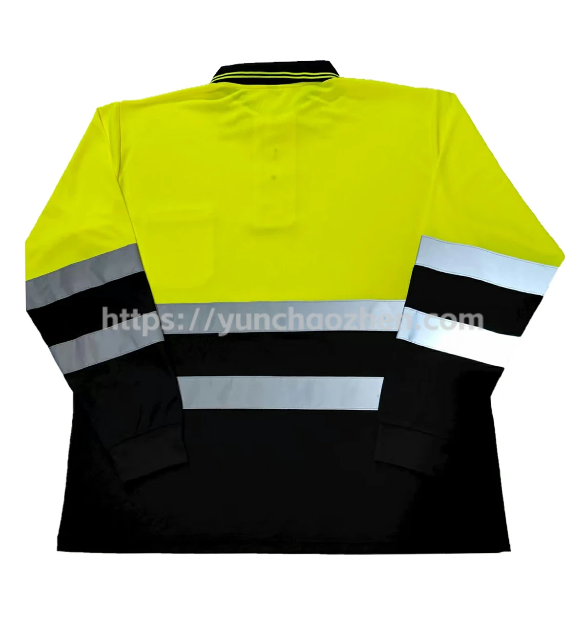 Class3 HiVis Long Sleeve Polo Safety Shirt2