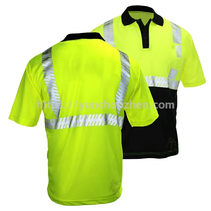 Class 2 HiVis Segmented Short Sleeve Polo2