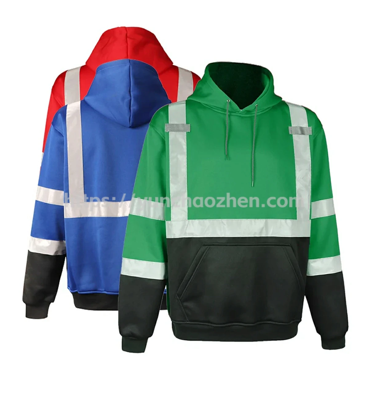 Enhanced Visibility Black Bottom Pullover Sweatshirt