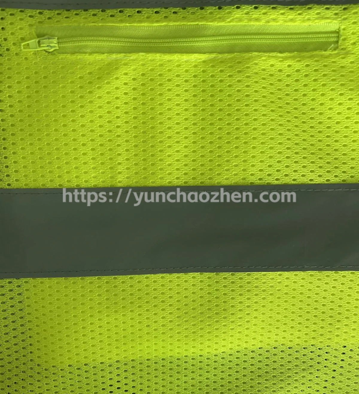 Enhanced Breathability Safety Vest With Hidden Pockets And Colorful Zipper5