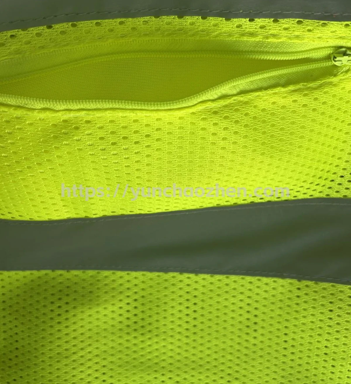 Enhanced Breathability Safety Vest With Hidden Pockets And Colorful Zipper4