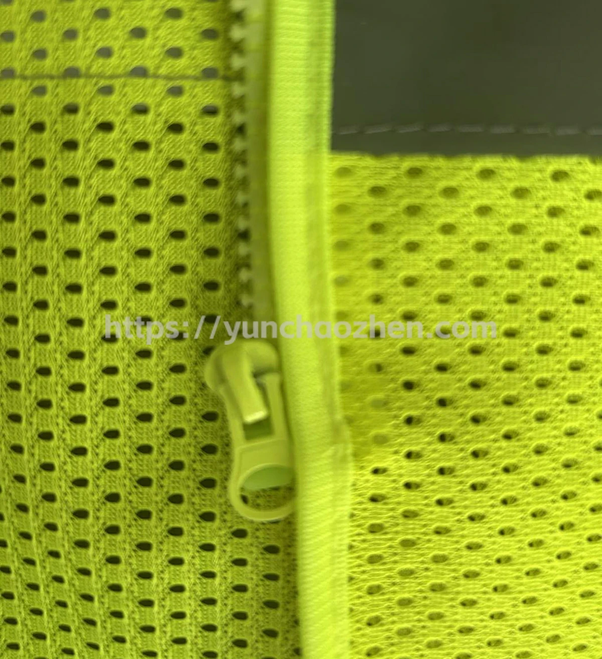 Enhanced Breathability Safety Vest With Hidden Pockets And Colorful Zipper3