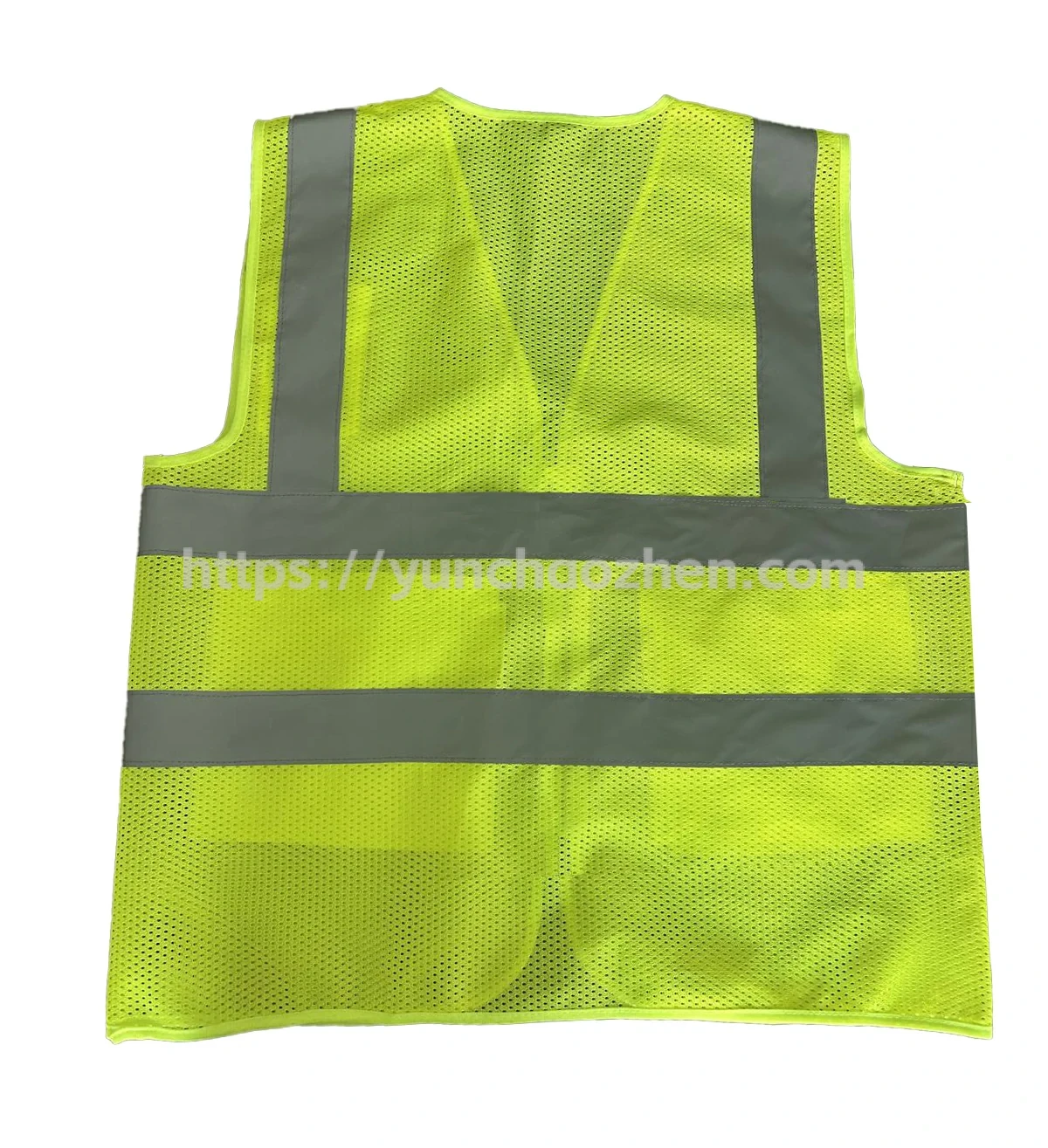 Enhanced Breathability Safety Vest With Hidden Pockets And Colorful Zipper2