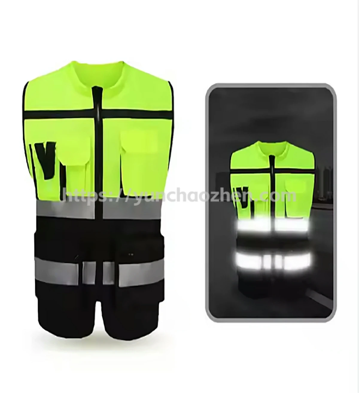 Bread Collar Safety Vest With Multifunctional Pockets2