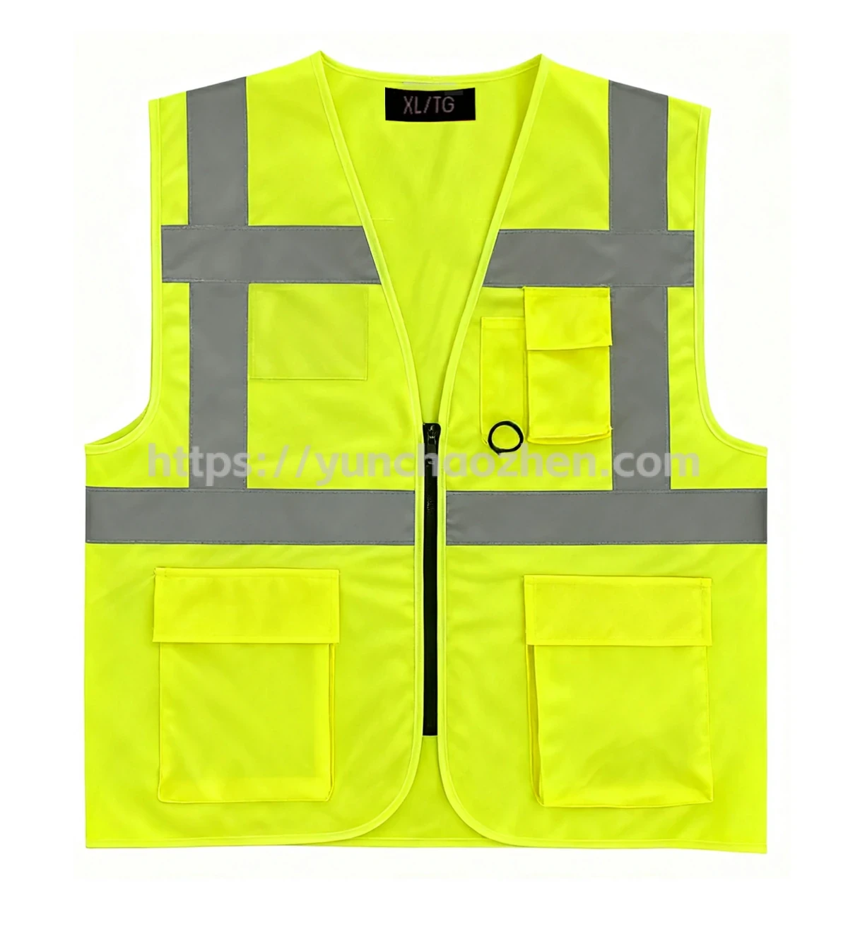 Safety Vest With Unique Reflective Strip Design