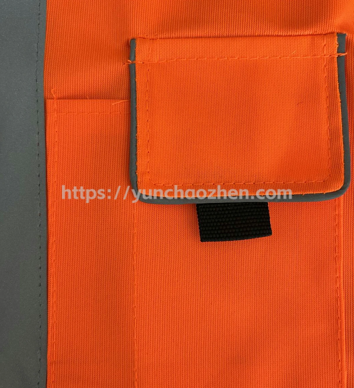 Safety Vest With Reflective Piping Around All the edges6