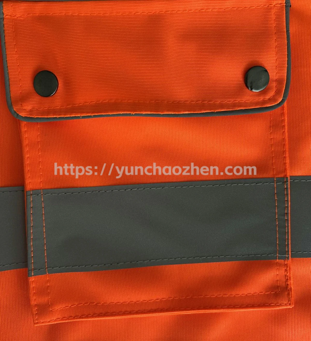 Safety Vest With Reflective Piping Around All the edges4