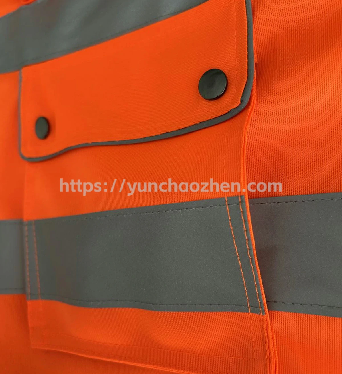 Safety Vest With Reflective Piping Around All the edges3